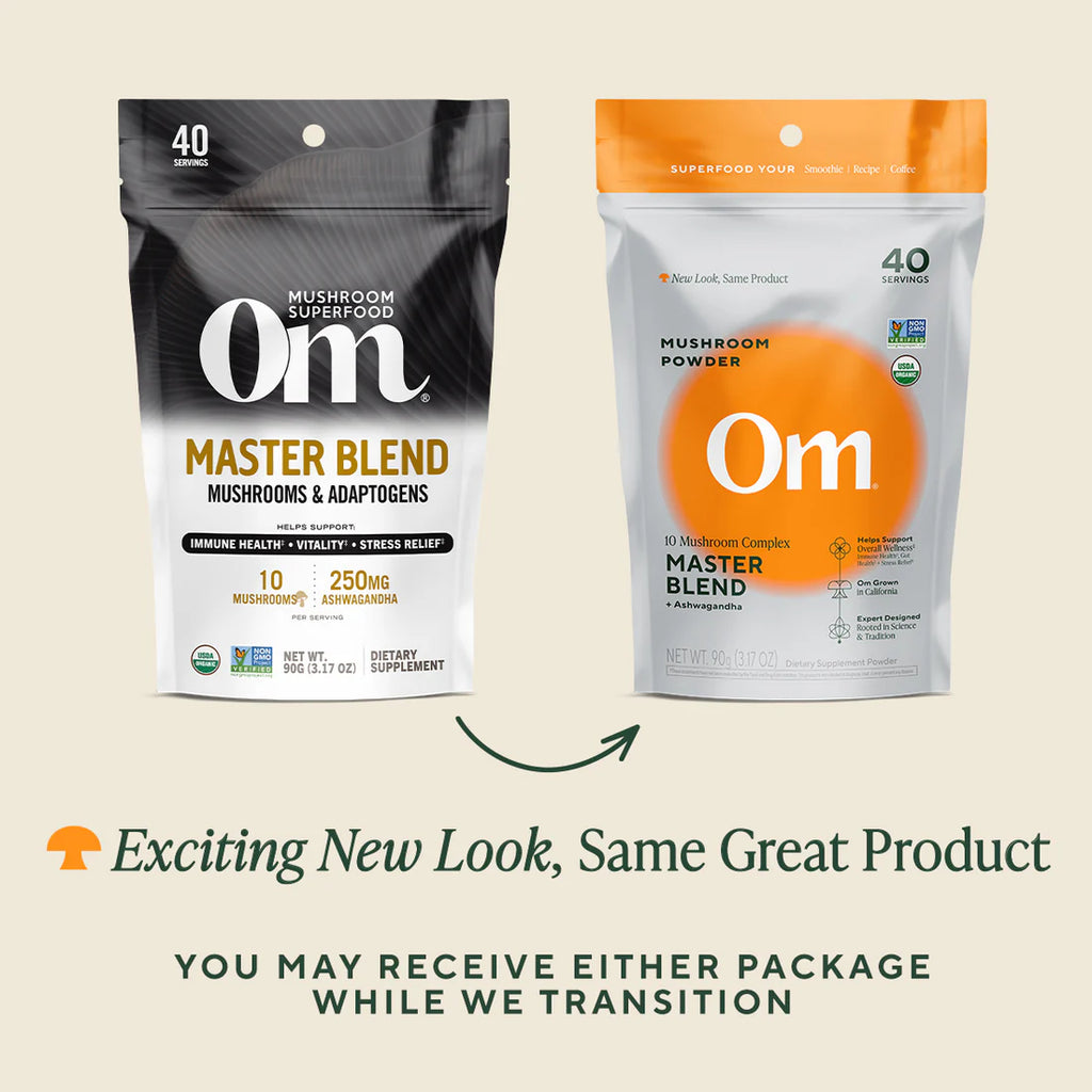 Om Mushroom Superfood - Master Blend Organic Mushroom Powder - 90g - 40 Servings image 3