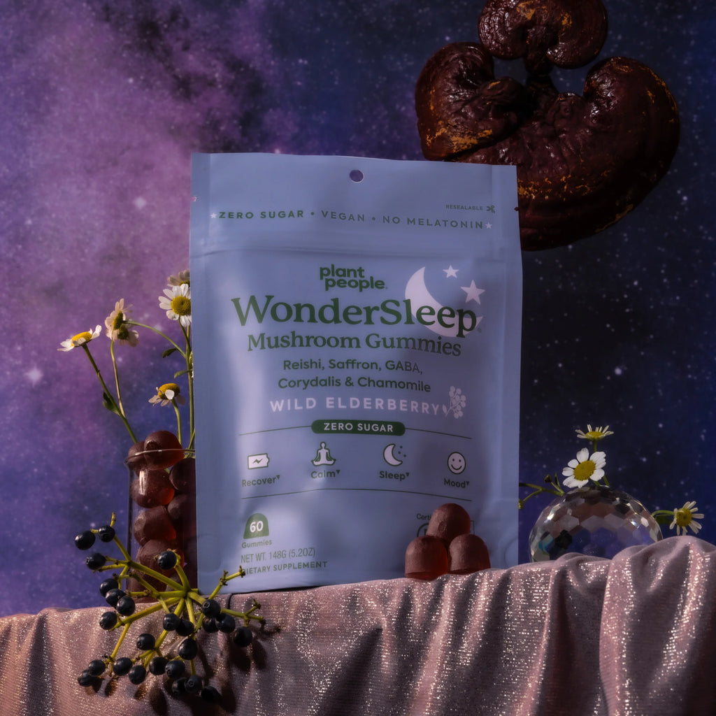 Plant People - WonderSleep Mushroom Gummies - Wild Elderberry - 60ct - 510mg per Serving - 30 Servings image 6