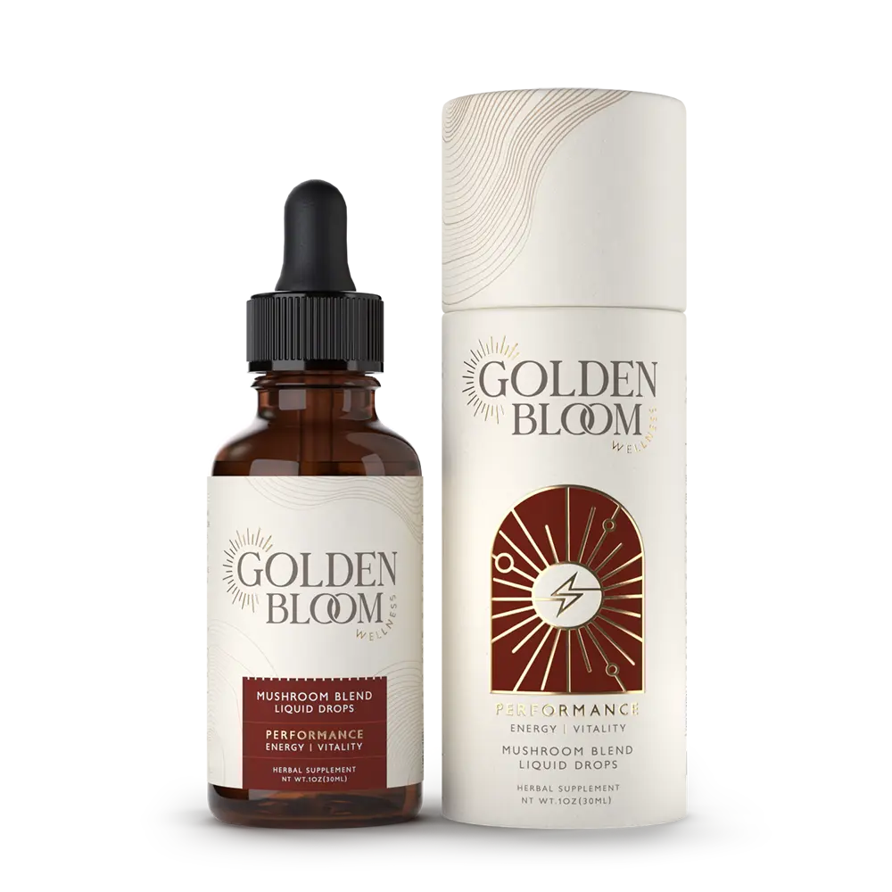 Golden Bloom Wellness - Performance Cordyceps Mushroom Tincture - 30mL - 30 Servings image 0