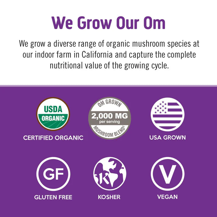 Om Mushroom Superfood - Mushroom Hot Chocolate Blend - 80g - 10 Servings image 3