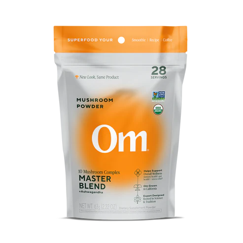 Om Mushroom Superfood - Master Blend Organic Mushroom Powder - 63g - 28 Servings image 0