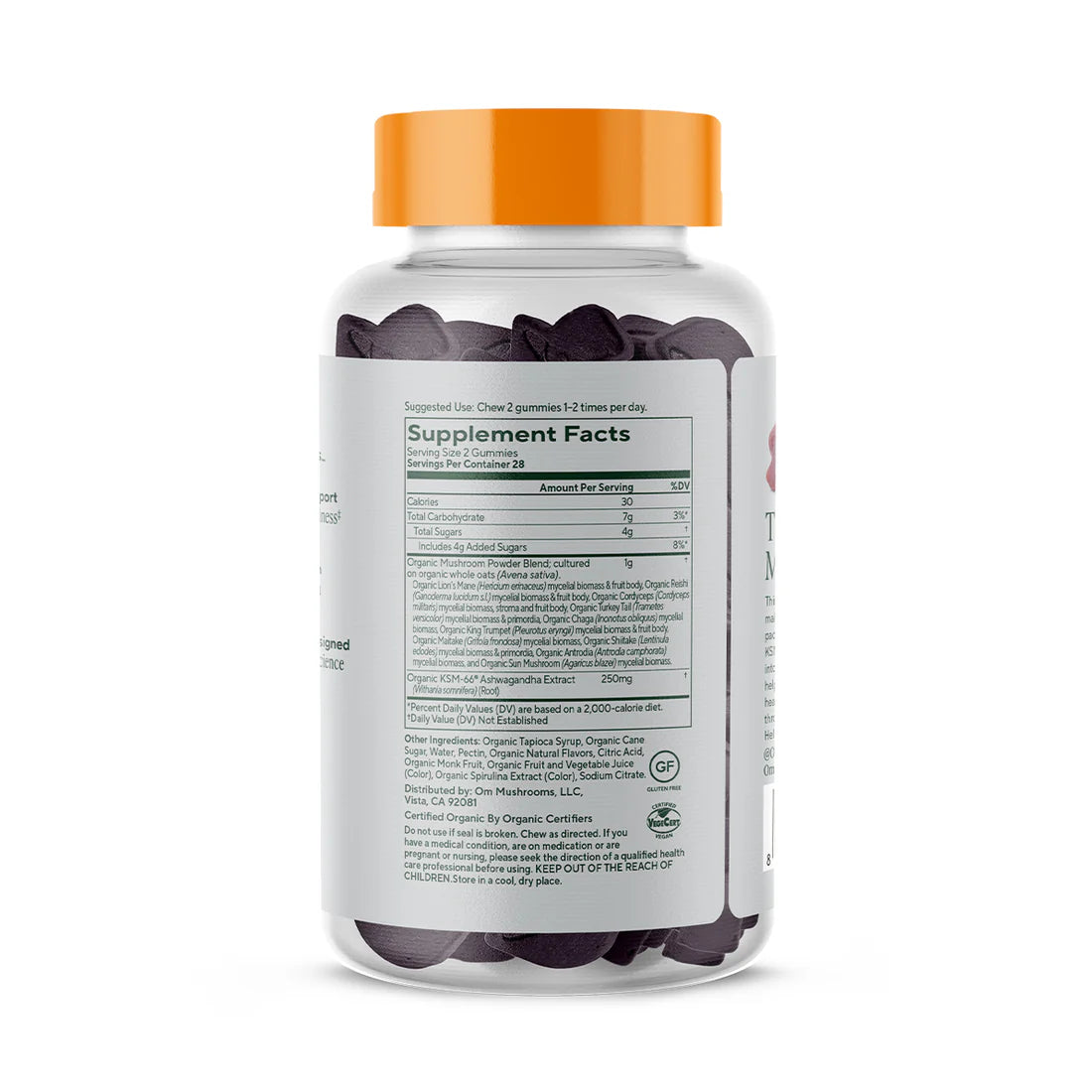 Om Mushroom Superfood - Master Blend Mushroom Gummies - Mixed Berry - 56ct - 28 Servings image 1