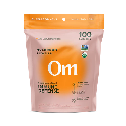 Om Mushroom Superfood - Immune Blend Organic Mushroom Powder - 200g - 100 Servings image 0