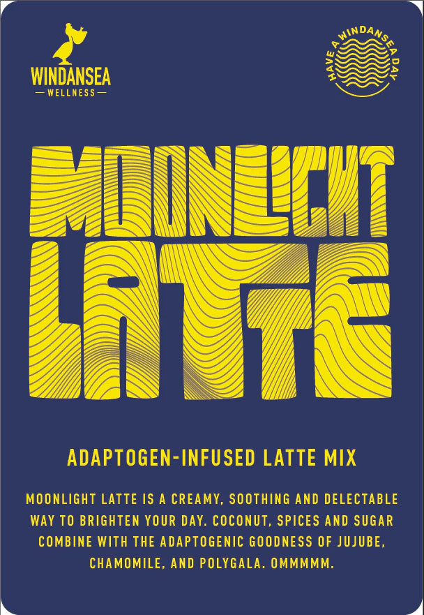 Windansea Coffee - Moonlight Latte Mushroom Chai Latte Mix - 80g - 1000mg Adaptogen Blend per Serving - 10 Servings image 2