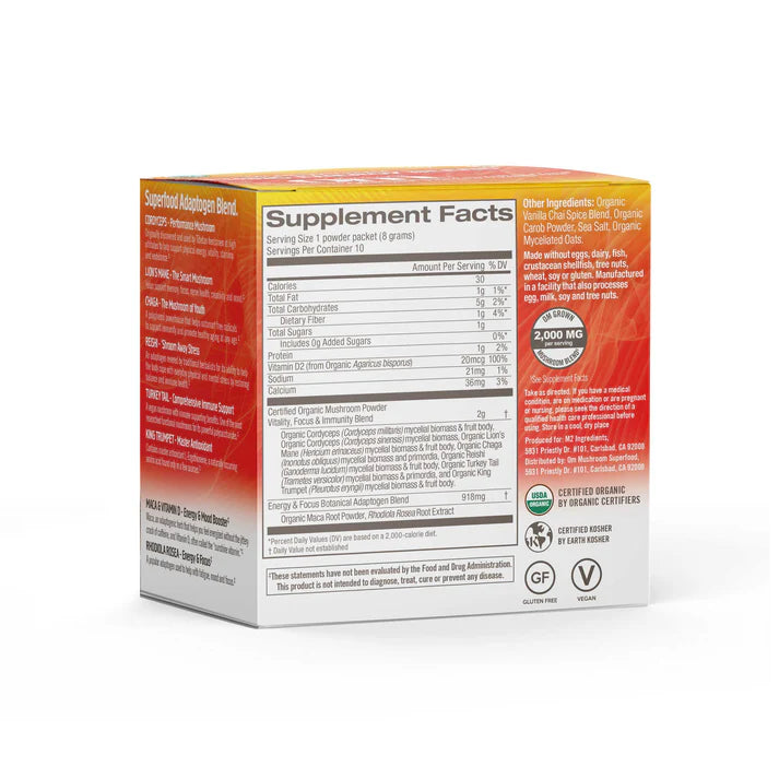 Om Mushroom Superfood - Mushroom Morning Blend - 80g - 10 Servings image 6