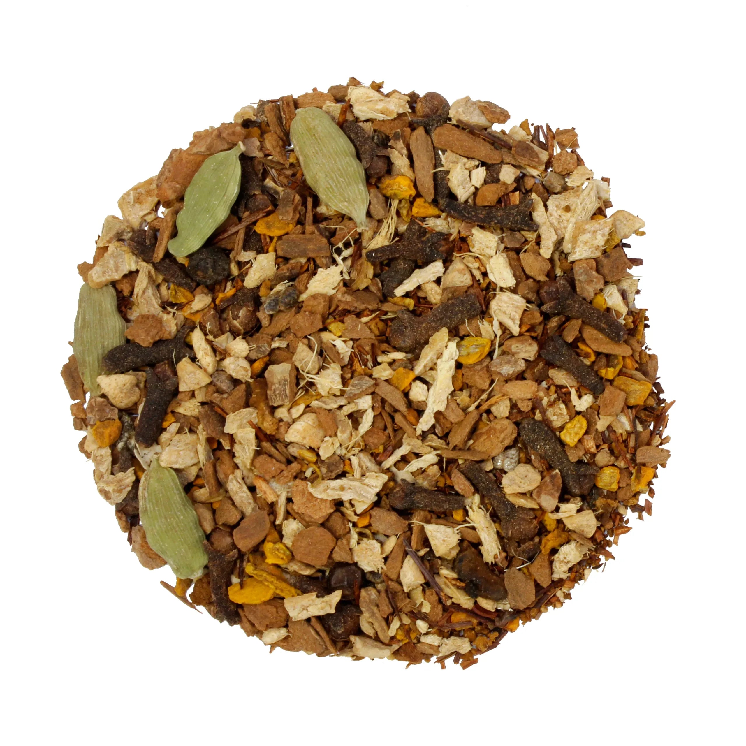 Tamim Teas - Chaga Chai Mushroom Tea (Caffeine-Free) - Chaga + Turmeric + Chai Spices - 79g - 32 Servings image 4