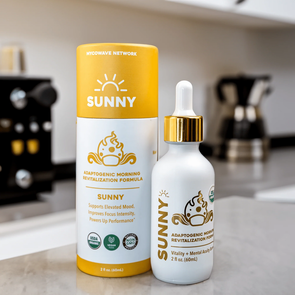 Mycowave Network - SUNNY AM 4-in-1 Liquid Mushroom Extract Tincture - 60mL - 30 Servings image 3