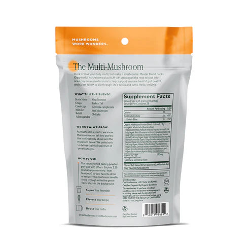 Om Mushroom Superfood - Master Blend Organic Mushroom Powder - 90g - 40 Servings image 1