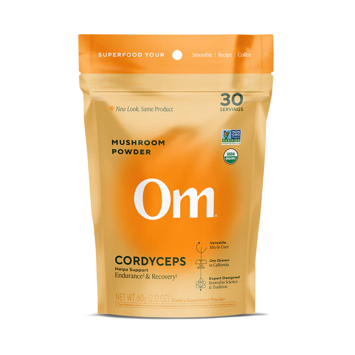 Om Mushroom Superfood - Cordyceps Organic Mushroom Powder - 60g - 30 Servings image 0