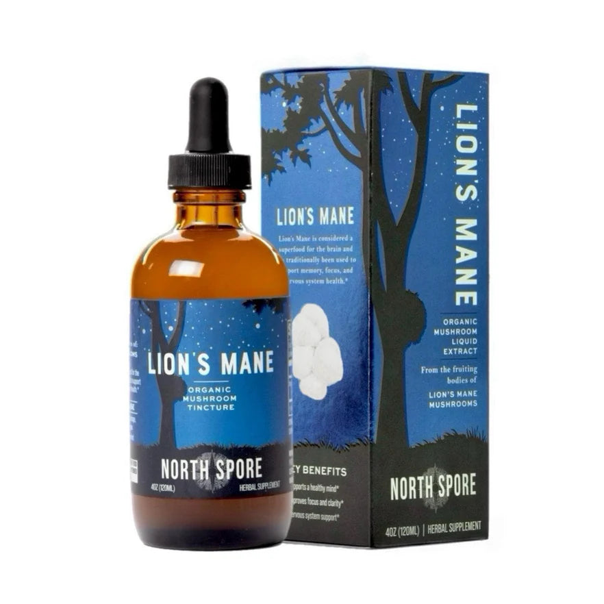 North Spore - Lion's Mane Mushroom Tincture - 120mL - 120 Servings image 0