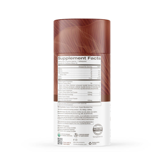 Om Mushroom Superfood - Mushroom Coffee Blend - 177g - 30 Servings image 4