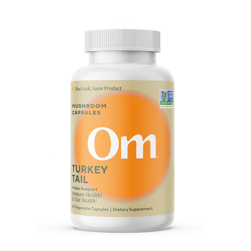 Om Mushroom Superfood - Turkey Tail Mushroom Capsules - 90ct - 30 Servings image 0