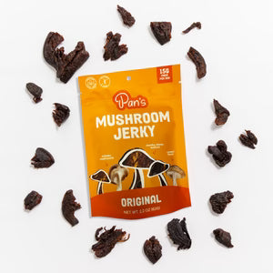 Pan's Mushroom Jerky - Original Mushroom Jerky - Shiitake - 62g - 2 Servings image 4