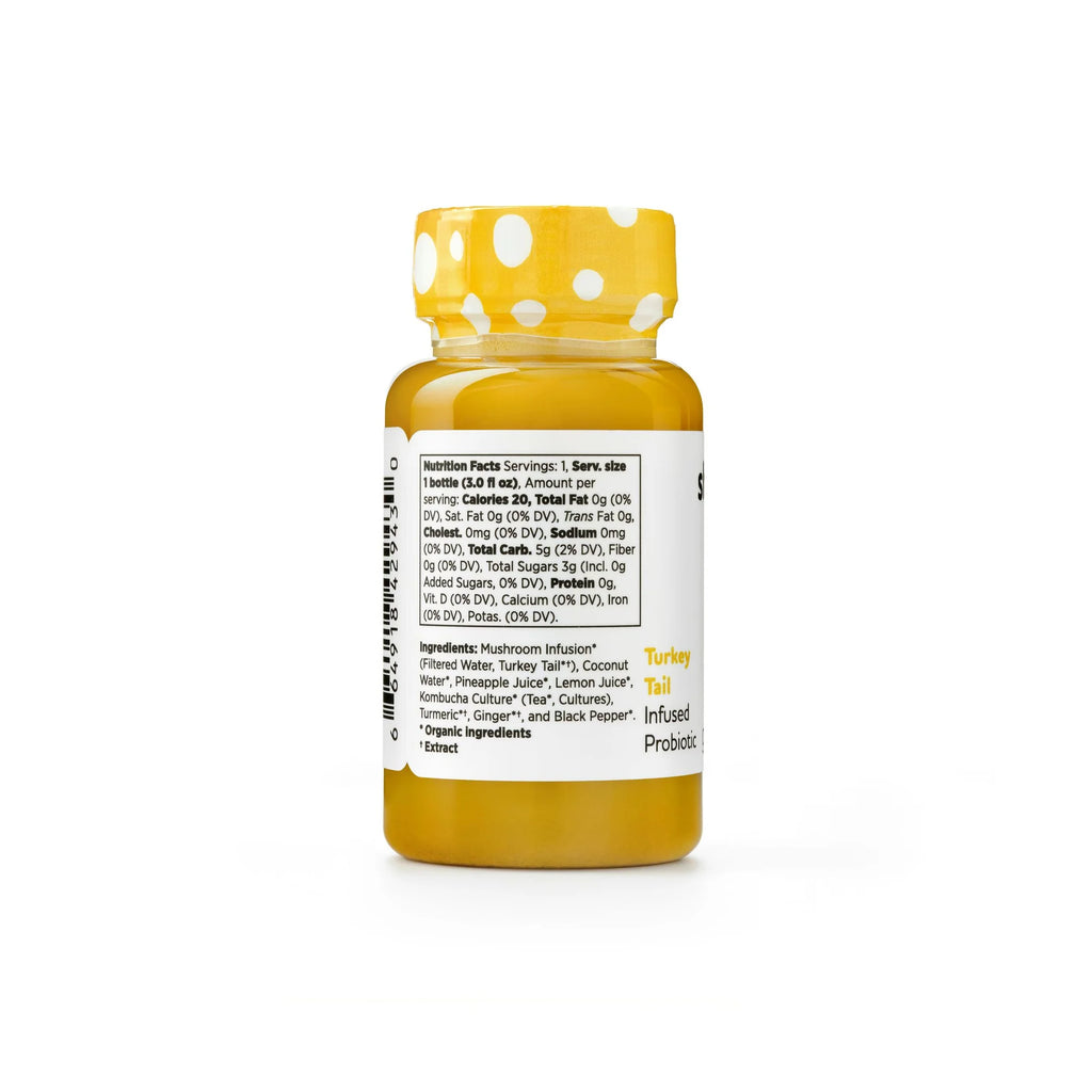 Shroomworks - Golden Immunity Turkey Tail Shroomshot - Ginger Turmeric - 12ct - 12 Servings image 2