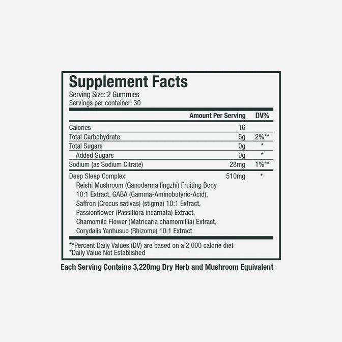 Plant People - WonderSleep Mushroom Gummies - Wild Elderberry - 60ct - 510mg per Serving - 30 Servings image 4