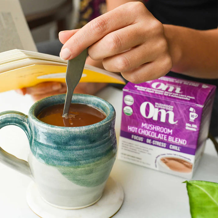 Om Mushroom Superfood - Mushroom Hot Chocolate Blend - 80g - 10 Servings image 1