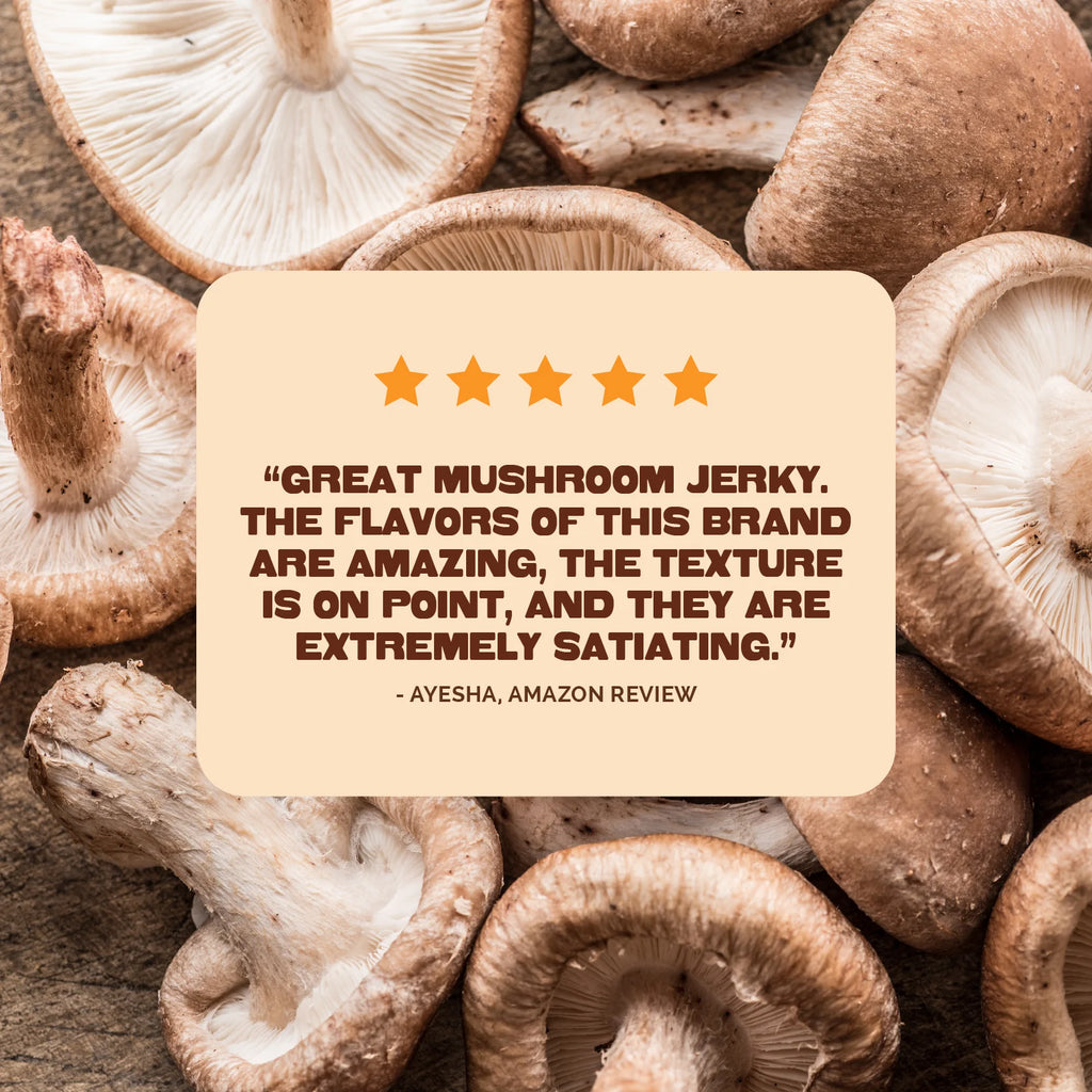 Pan's Mushroom Jerky - Teriyaki Mushroom Jerky - Shiitake - 62g - 2 Servings image 4