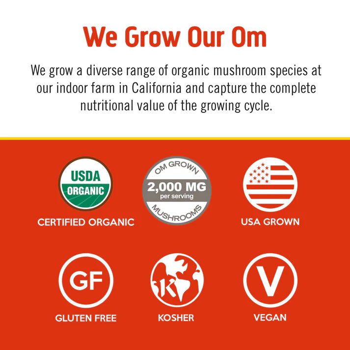 Om Mushroom Superfood - Mushroom Morning Blend - 80g - 10 Servings image 2