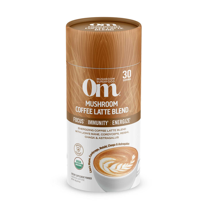 Om Mushroom Superfood - Mushroom Coffee Latte Blend - 240g - 30 Servings image 0