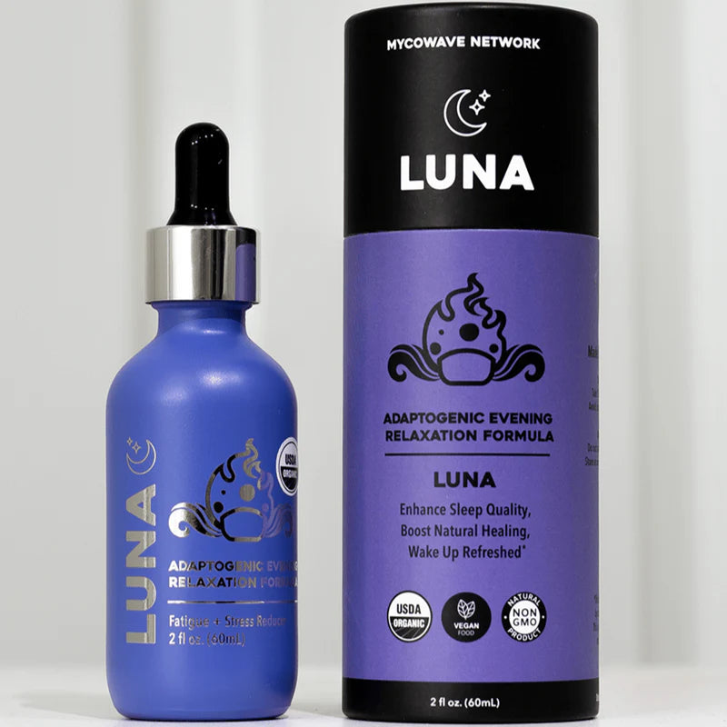 Mycowave Network - LUNA PM 4-in-1 Liquid Mushroom Extract Tincture - 60mL - 30 Servings image 0