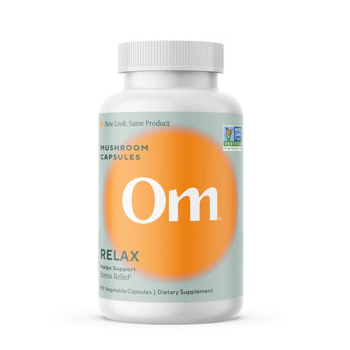Om Mushroom Superfood - Relax Mushroom Capsules - 90ct - 30 Servings image 0