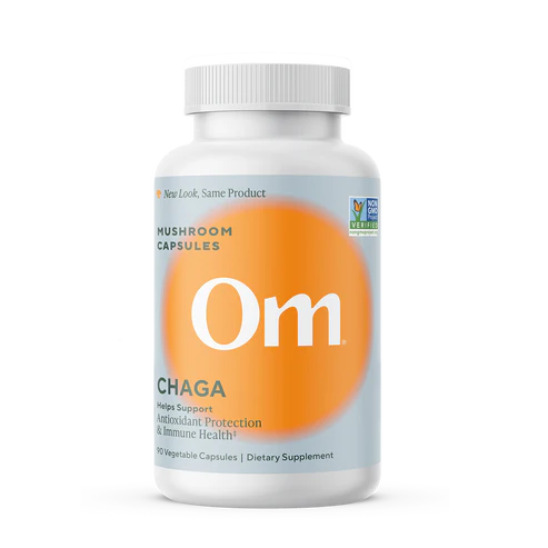 Om Mushroom Superfood - Chaga Mushroom Capsules - 90ct - 30 Servings image 0