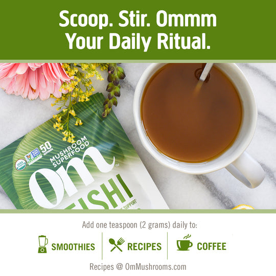Om Mushroom Superfood - Reishi Organic Mushroom Powder - 200g - 100 Servings image 3