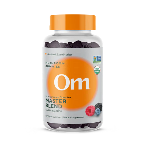 Om Mushroom Superfood - Master Blend Mushroom Gummies - Mixed Berry - 56ct - 28 Servings image 0