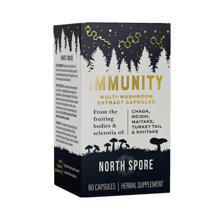 North Spore - Immunity Organic Multi-Mushroom Extract Capsules - 60ct - 60 Servings image 1
