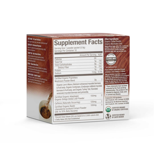Om Mushroom Superfood - Mushroom Coffee Blend - 177g - 30 Servings image 5