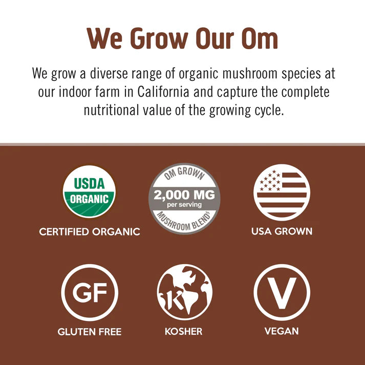 Om Mushroom Superfood - Mushroom Coffee Blend - 58g - 10 Servings image 5